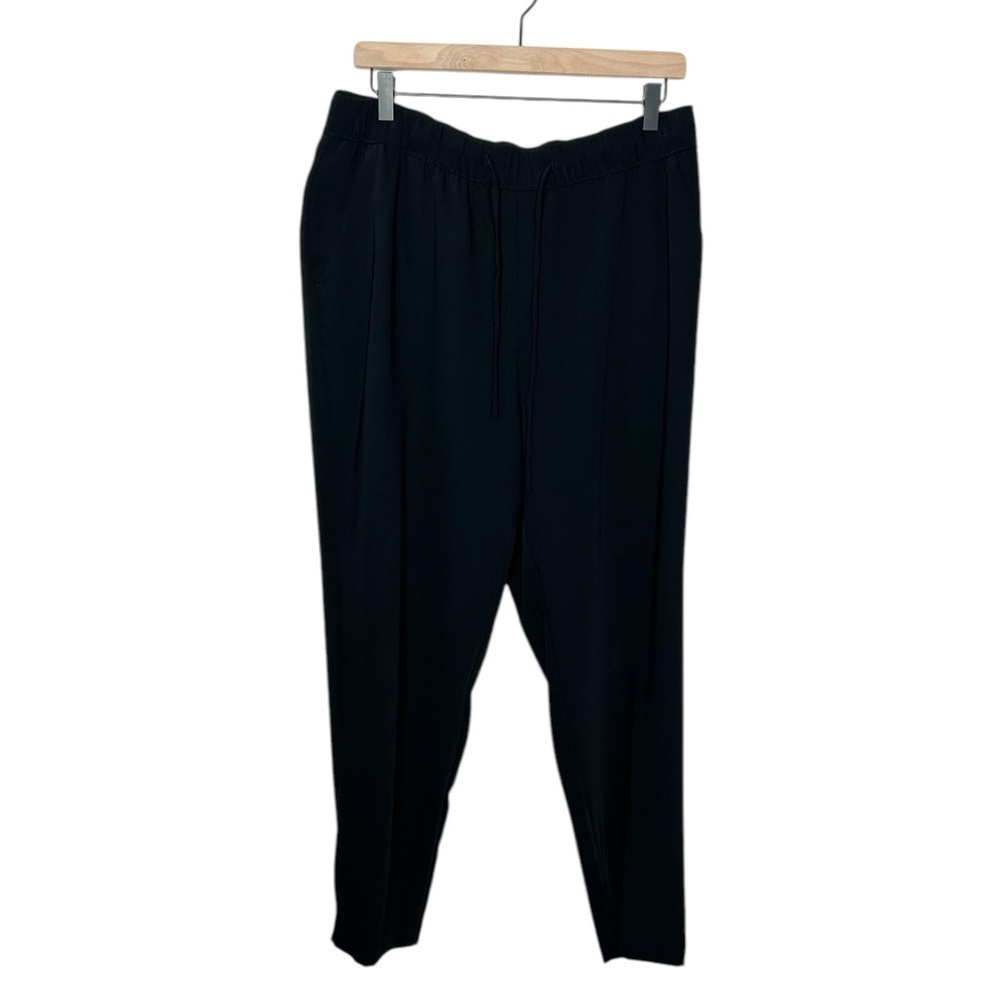 Ann‎ Taylor LOFT Womens Classic Black Straight Leg Pull On Pants Medium M